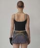 SCULPTOR Beaded Maria Top Black