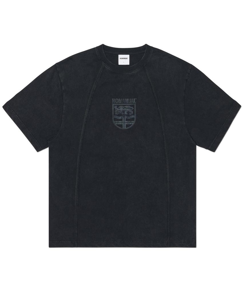 Nomaenyueol Dual Slash Emblem T-Shirt - Washed Black