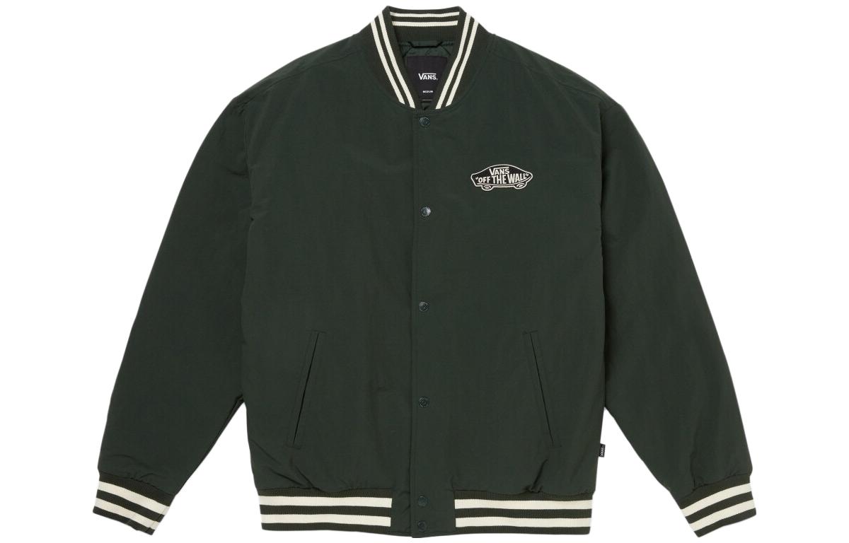 Vans Jackets Men s Khaki Green Stand Collar Moderate Other VN000GZMBZ0 L