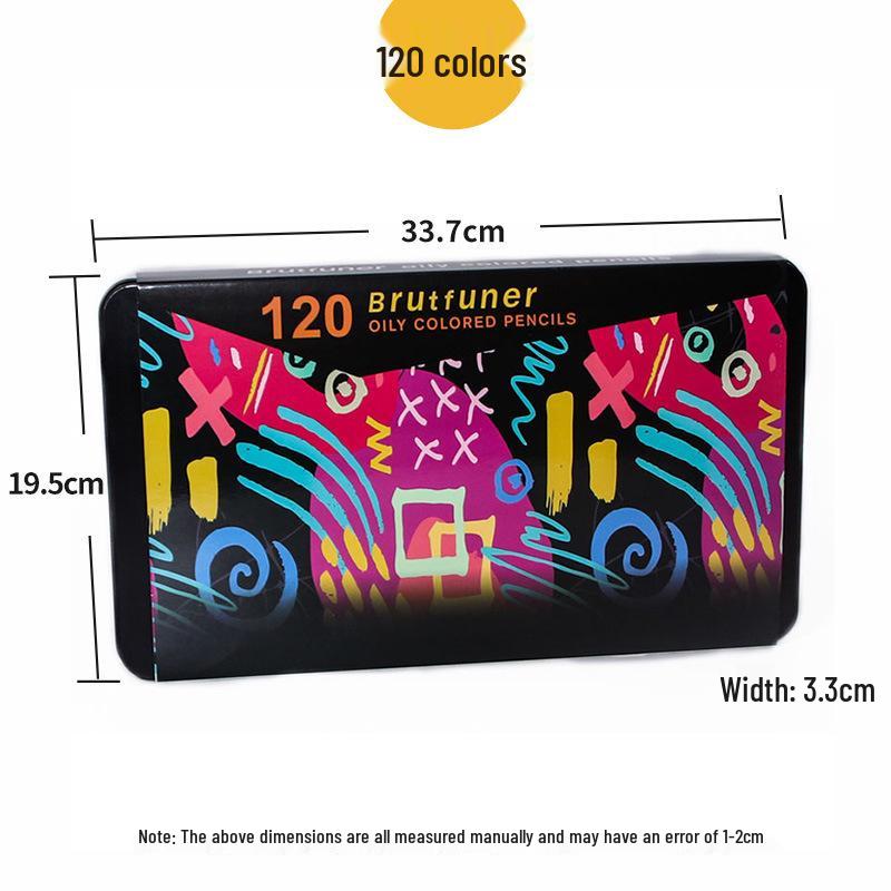 Brutfuner 180 Oil & Water-Soluble Colored Pencils Set for Drawing & Doodling - Ideal Gift