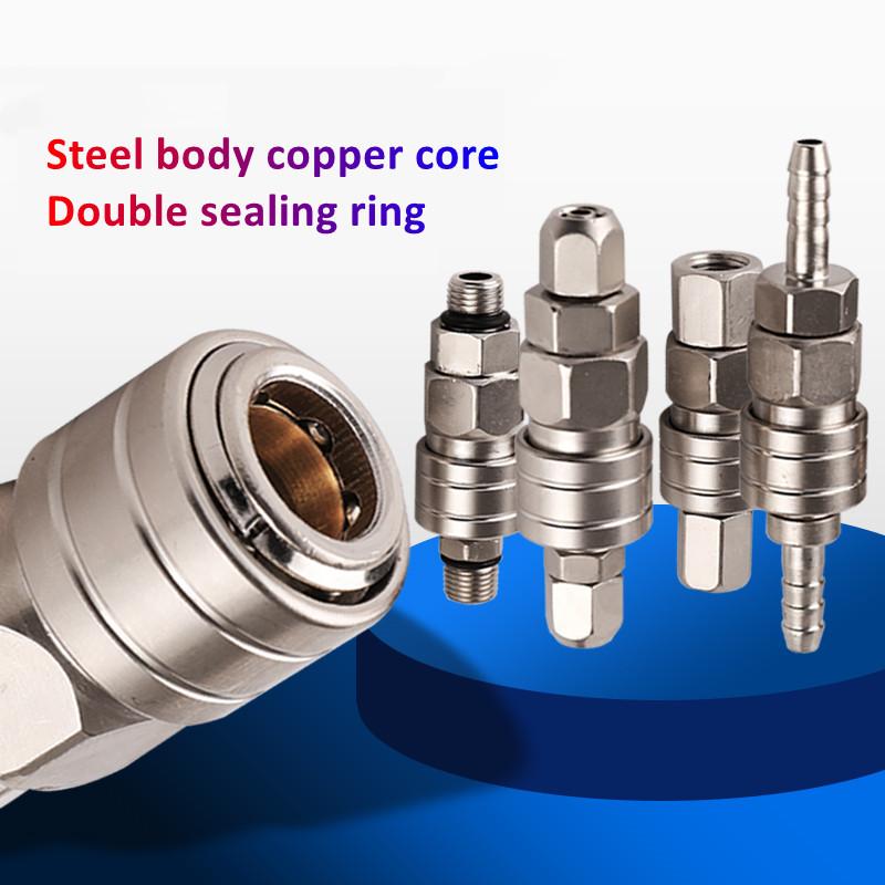 Pneumatic Fitting C Type Self-locking Quick Coupling Connector Coupler For Air Compressor SP PP SM PM SH PH SF PF 10 20 30 40