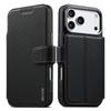 2 in 1 Detachable Flip Cards Solt Cards Solt Magnetic Leather Case for iPhone 17 Pro max 16 15 14 Shockproof For Magsafe Cover