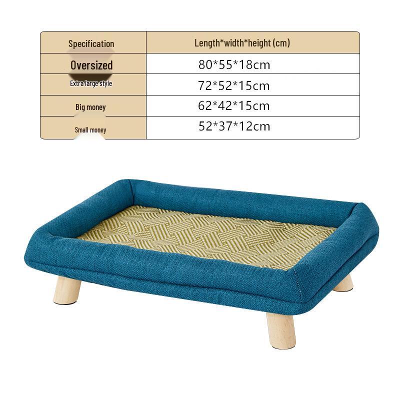 Four Seasons Washable Pet Bed: Cool Summer Mat for Small Dogs & Cats