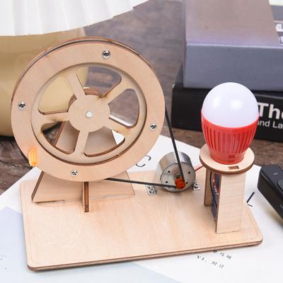 Sada ručního generátoru 1 sada Kreativní myšlení Fyzika Experiment DIY Puzzle Sada ručního generátoru pro laboratoř