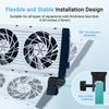 Fish Tank Cooler with Four Heads - 3600 R/m Powerful and Silent Aquarium Fan