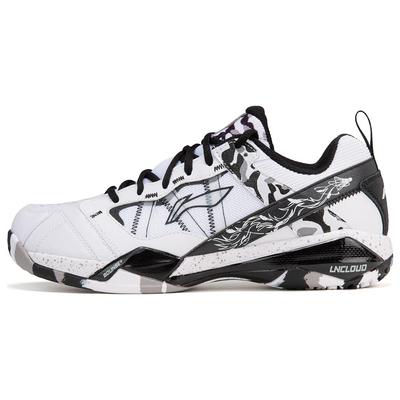 Li Ning Neporazitelný Ne. ACE Nízké Badmintonové Boty Unisex Bílé Černé AYZW007-3