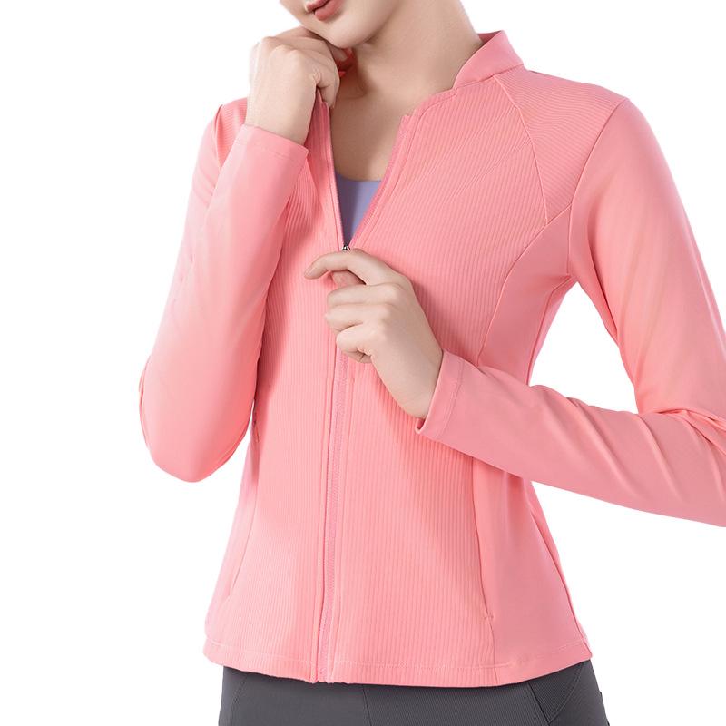 Women's Quick-Drying Long-Sleeved Fitness Jacket for Autumn Yoga