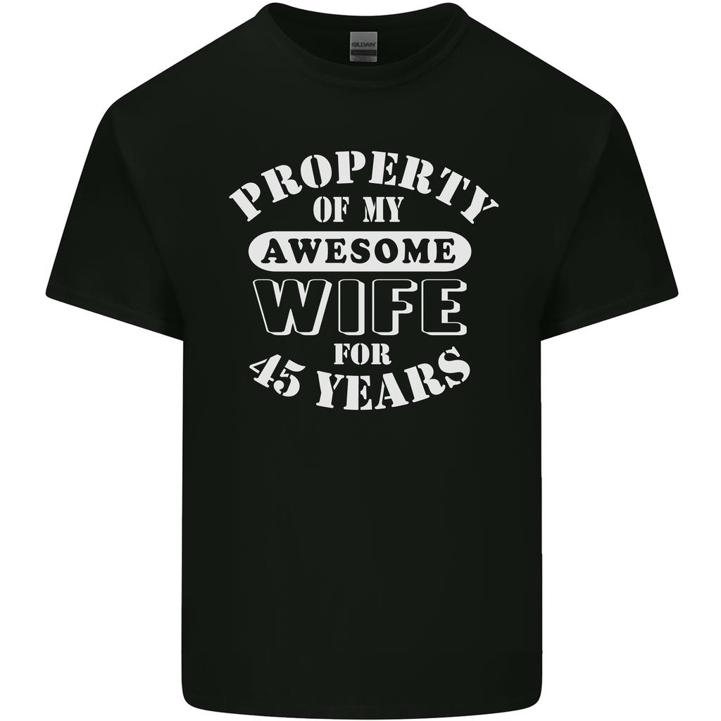 45 Year Wedding Anniversary 45th Funny Wife Unisexs Light Cotton TShirt
