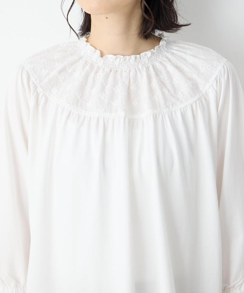 DECOY Shirred Collar Docking Pullover, Women's, 491223, White