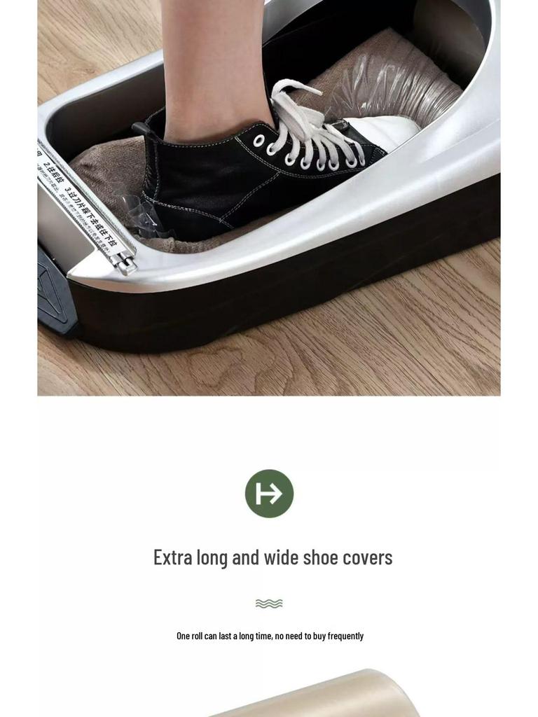 Automatische Schuhüberziehmaschine zur doppelten Verwendung: Staubfrei, Rutschfest, Schrumpffolien-Überschuhe