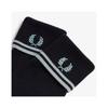 Fred Perry Twin Tip Merino Wool Glove   Navy Silver Blue Cfpu2439151 L51