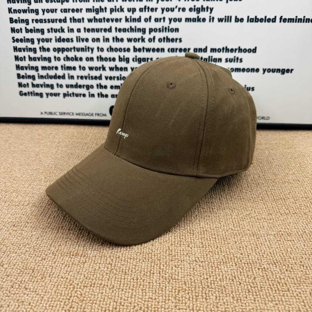 Summer letter embroidered baseball cap soft top versatile cap men's and women's leisure sunshade shows small face