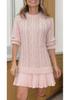 2025 Autumn/Winter Women's Knitted Solid Color Sweater & Short Skirt Set - Casual Bestseller