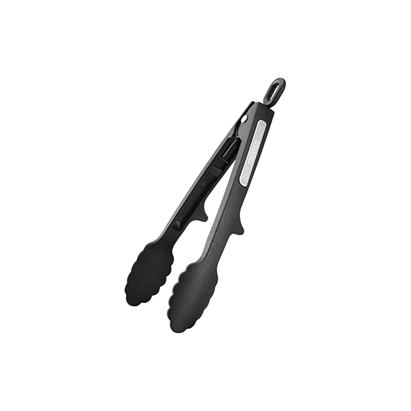 [Mini Size] Thermos Nylon Tongs, Black, Kitchen Tool KT-T002 BK
