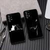 Funny Cute Cat Line Art Phone Case For Samsung Galaxy A57 A56 A37 A55 A36 A26 A54 A52 A35 A34 A25 A17 A16 A15 A07 A06 Soft Cover