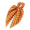 Comfortable Fabric Hair Elastics Halloween Ties for Women Girls, Spooky Spider Web Skeleton Bat Non-damaging Bands Pumpkin Scrunchies, Pleated