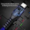 5A 66W Rapid Charge Braided USB C Cable High Durability Fast Charging Solution For Smartphones Tablets On The Go