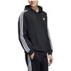 Adidas Neo Solid Color Logo Print Hoodie With Drawstring Long Sleeves Men Hoodie Black HD4671