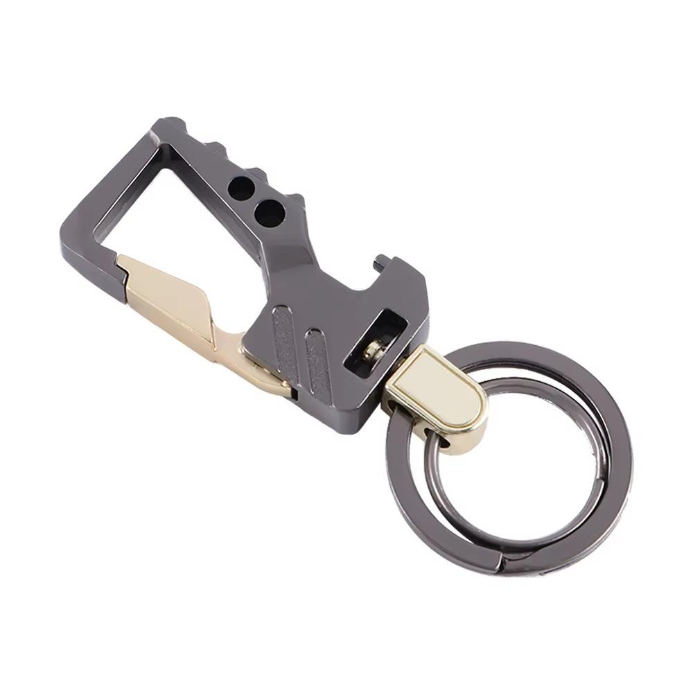1Pcs Durable Multi-functional Key Chain Bottle Opener Carabiner Keyholders Metal Key Ring for Men Women