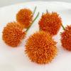 Artificial Dianthus Stem Realistic Fake Green/Orange/Yellow Tricks Plant for Vase Home Office Wedding Decoration Flower Arrangment