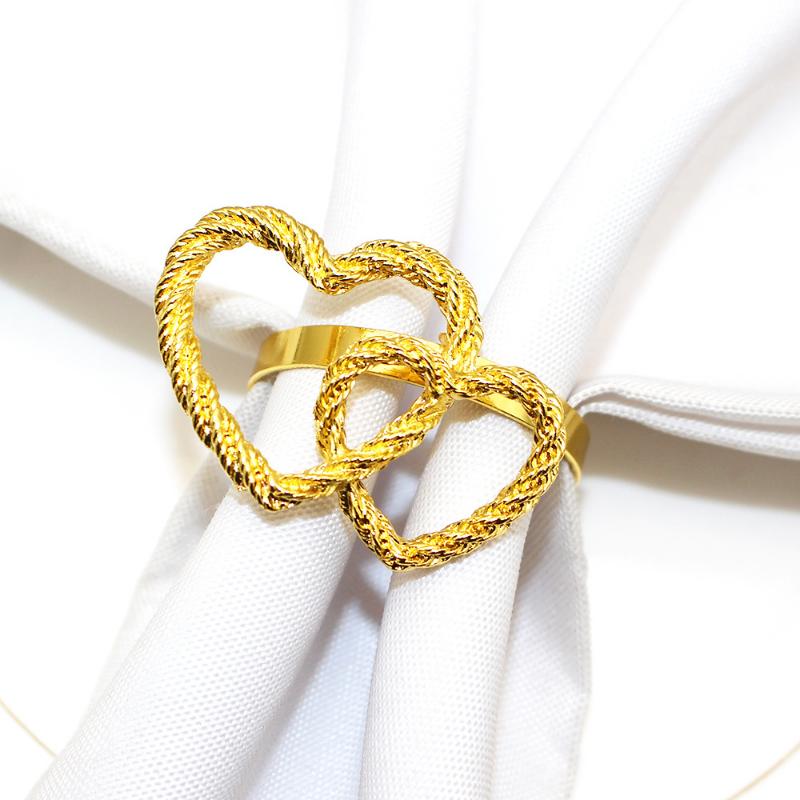 12pcs Bowknot Napkin Rings Metal Gold Silver Napkin Holder Thanksgiving Wedding Banquet Western Restaurant Table Decorations