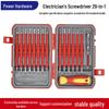 29-in-1 Electrician's Insulated Screwdriver Set – Phillips, Flathead & Triangle Heads