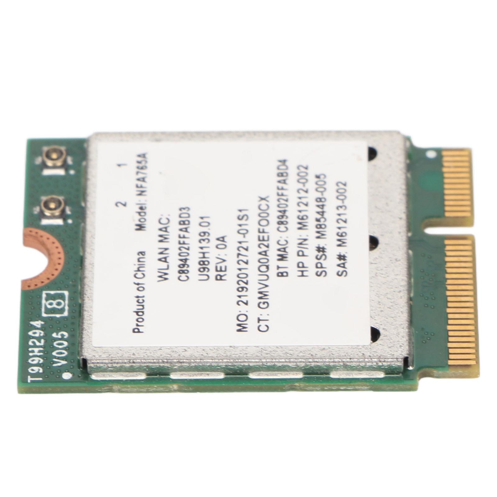 

Мережева карта WiFi6 2400 Мбіт/с Висока швидкість M.2 Key E WiFi6 Bluetooth 5.2 802.11ac Ax 2.4G 5G NIC