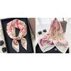 Lenço Quadrado de Seda Estampa Floral de Luxo Mulheres Lenço de Cetim Macio Faixa de Cabelo Lenço de Pescoço Cabeça Hijab Senhora Faixa de Cabelo Foulard Fita de Bolsa