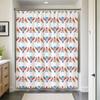 Cute Bird Pattern Shower Curtain Waterproof Bathroom Home Decor Boho Style Tropical Watercolor Liners for Master Bath