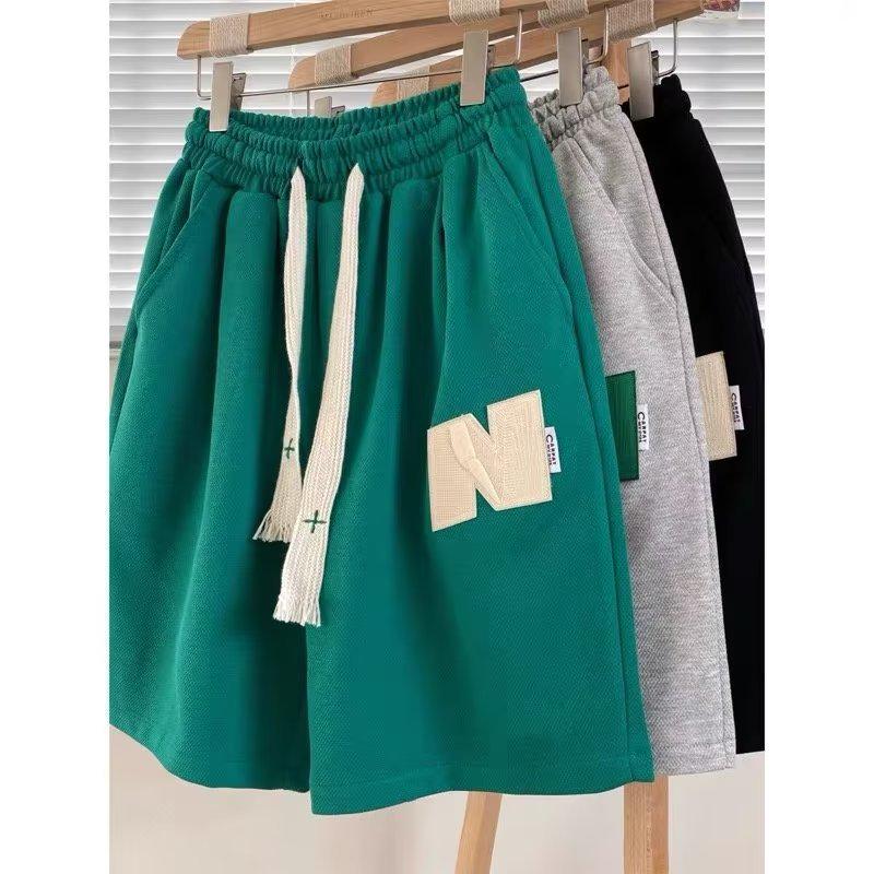 

Мужские летние тонкие повседневные баскетбольные шорты в стиле ретро — модный свободный крой в уличном стиле 3XL зелёный