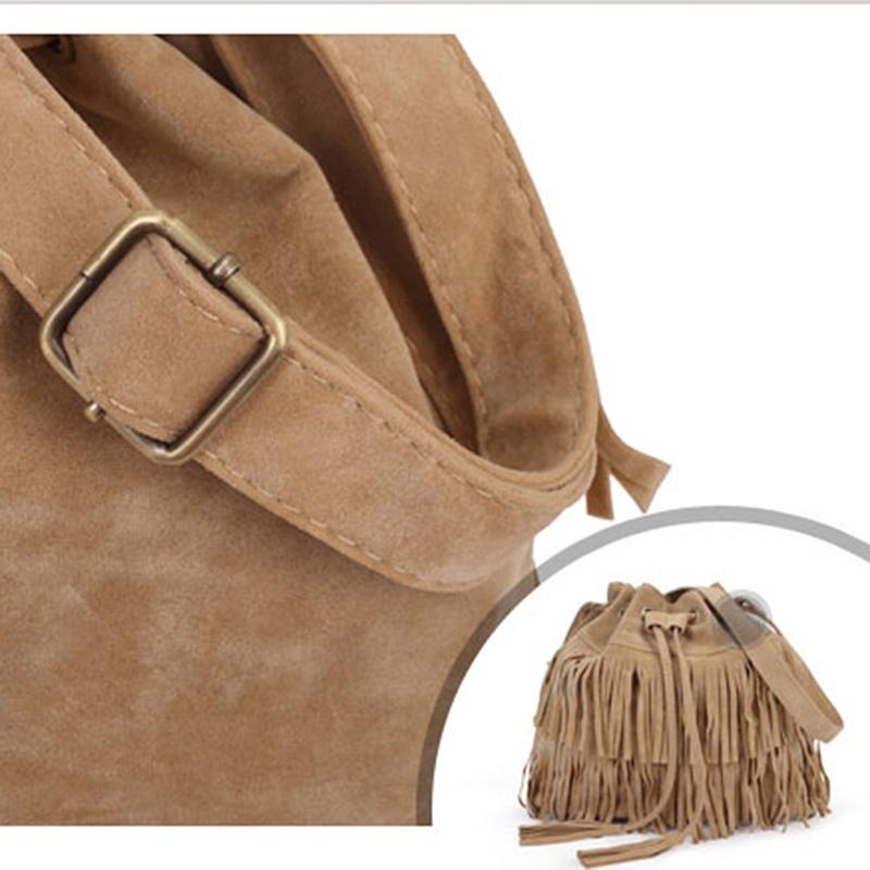 Womens Tassel Crossbody Messenger Shoulder Tote Bag Handbags