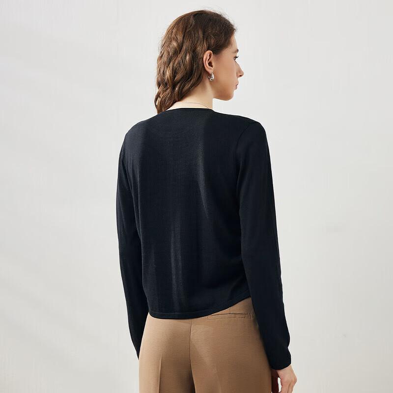 Women's Lyocell Tencel Knit Long Sleeve Thin Cardigan