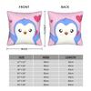 P-Pudgy Penguin Pillow Case  Soft Pillow Cover For Sofa Home Decoration Kawaii Pillowcases
