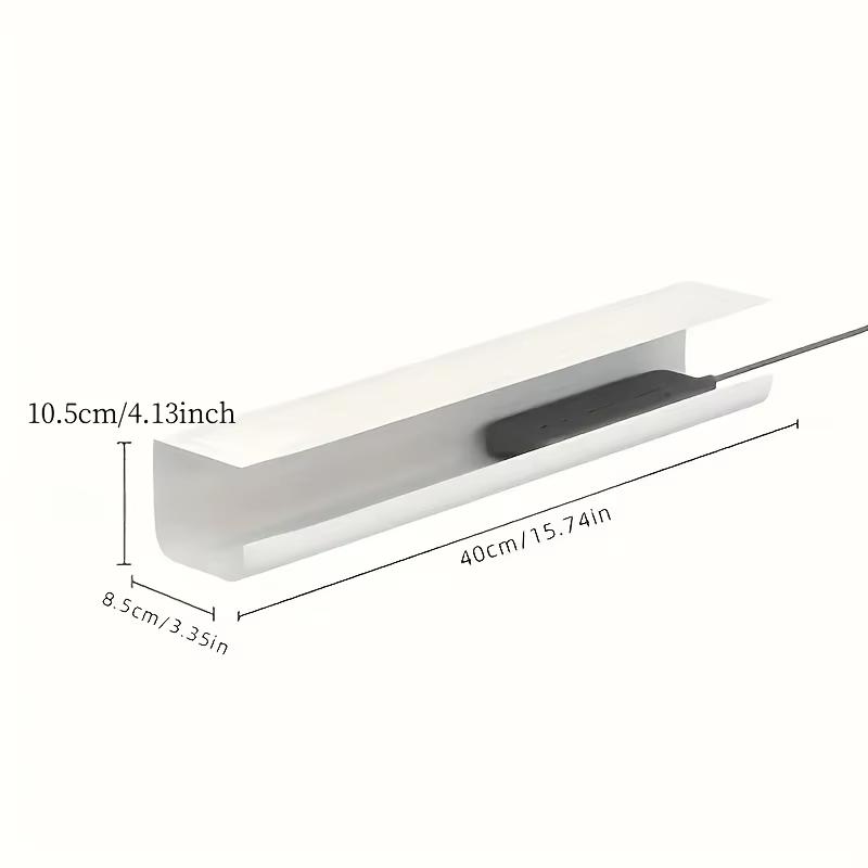 1PC No-Screw Under Desk Cable Management Tray Self Adhesive Installation, Cord Management, Cable Tray,Under Desk Wire Organizer