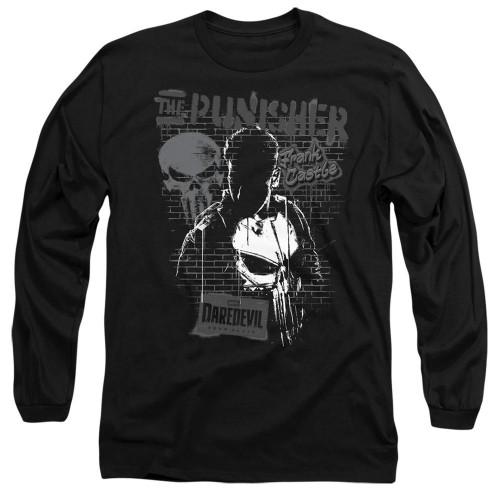 Daredevil Unisex Adult Born Again Punisher Graffiti Long-Sleeved T-Shirt