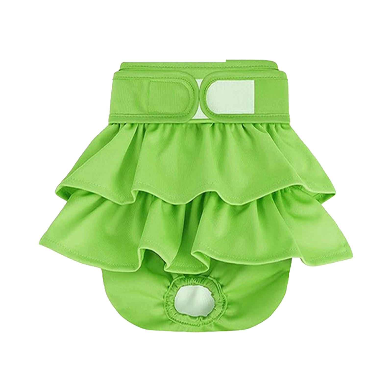 Washable Female Dog Diapers - Reusable Doggie Diapers With Adjustable Snaps, High Absorbency Leak-Proof Puppy Diapers For Female Dog L