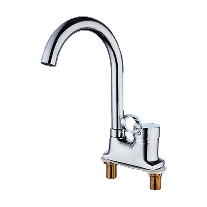 Minxi Copper Dual-Handle Hot & Cold Mixer Faucet