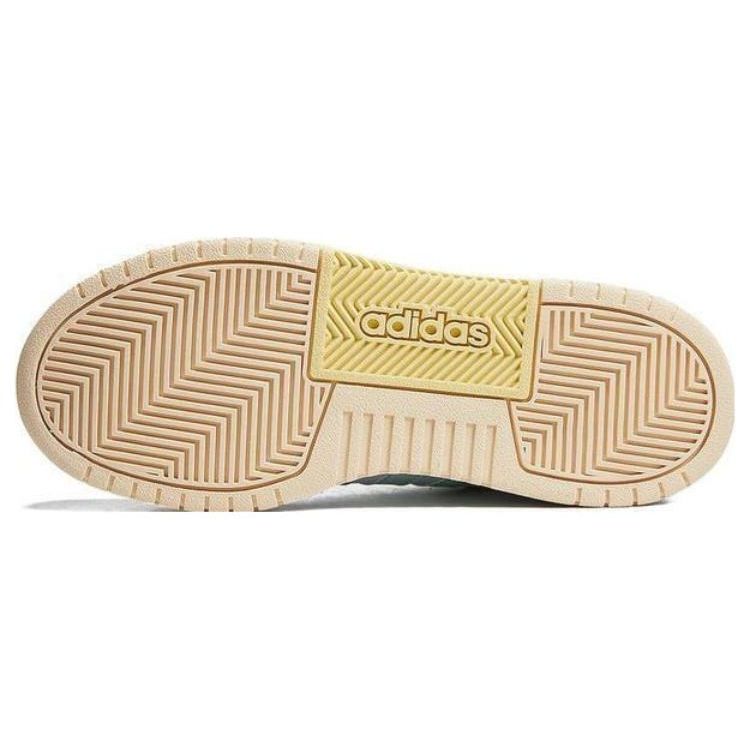 Adidas Neo 100Db Lifestyle Slip Resistant Durable Lightweight Low Top Skate Shoes Women Sneakers White Yellow IF5590