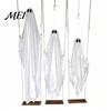 Porch Spooky Atmosphere Hanging Swinging Ghost Halloween Decoration, LED Light Up Large Outdoor Decorations with Remote Control for Outside
