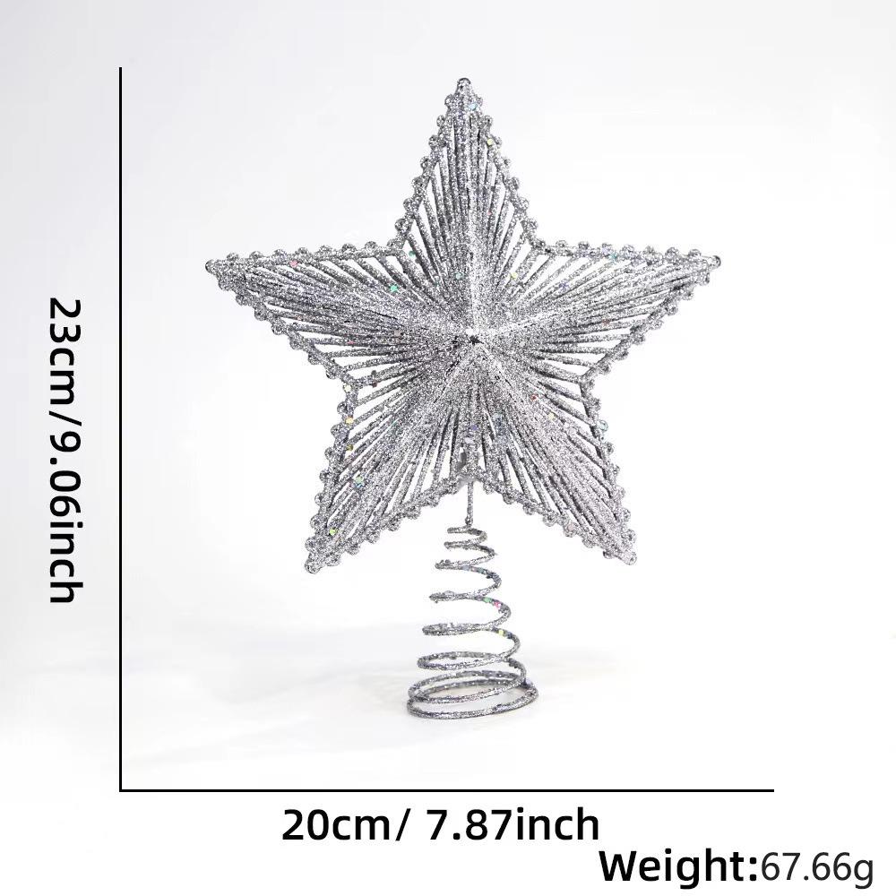 Gold Star Wrought Iron Christmas Tree Ornaments