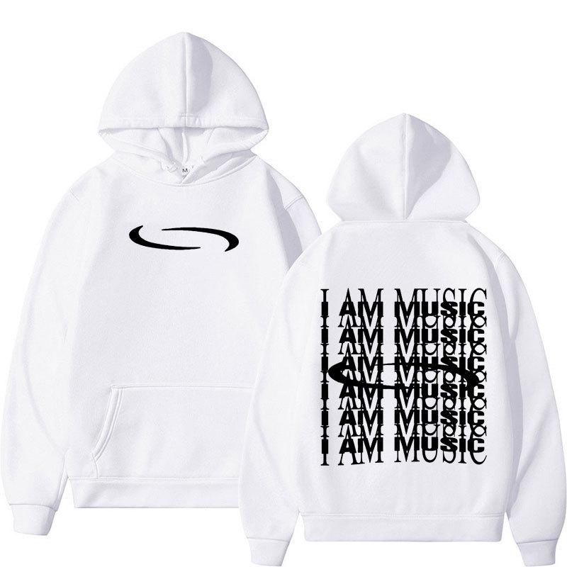 Retro Washed Playboi Carti I AM MUSIC Logo Hoodie Opium Ken Graphic Printing Fashion Sweatshirt Autumn Winter Fleece Streetwear