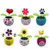 Solar Power Toy Swinging Toy Car Dashboard Ornaments Flower Swinging Solar Powered Dancing Flower