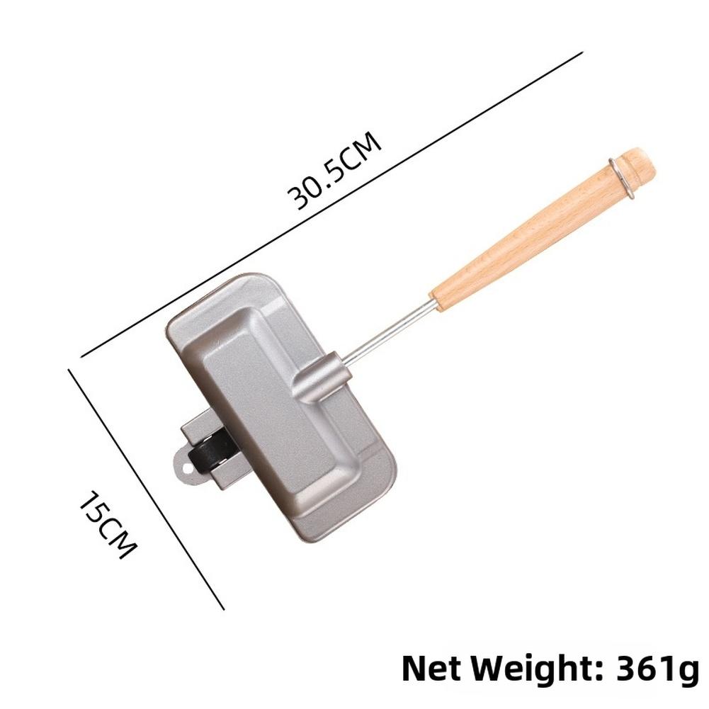 Griglia per Sandwich da Cucina per Colazione, Griglia a Sandwich a Doppia Faccia, Lega di Alluminio, Rivestimento Antiaderente, Costruzione Leggera