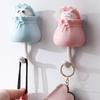 Key Hooks Cat Traceless Hat Coat Hook Hanger Shape Living Room Tool Auxiliary