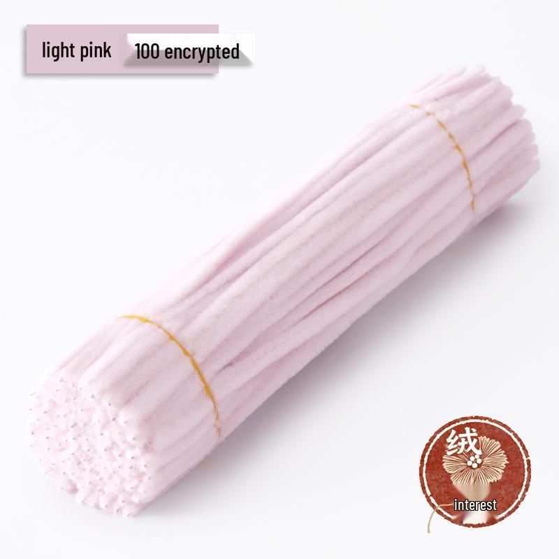 Macaron Twist Stick: Encrypted Velvet & Faux Plush Chenille Stems - DIY Mixed Color Craft Pack