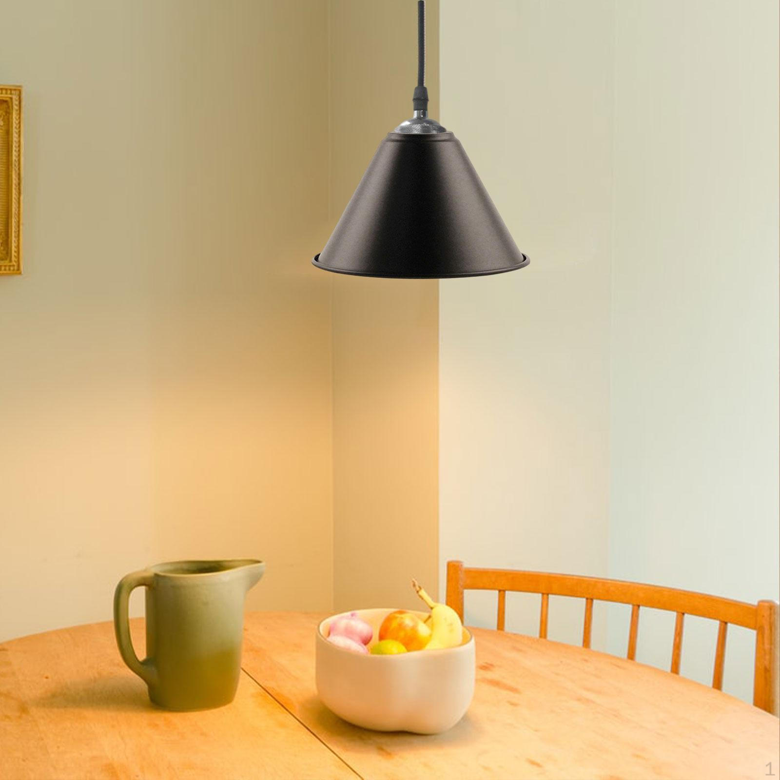 

Конусный абажур для подвесного светильника, домашний декор, защита лампы, кухня, офис, ресторан D 18cm H 10.8cm