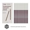 14b Matte Charcoal Sketching Pencils Set for Students & Professionals