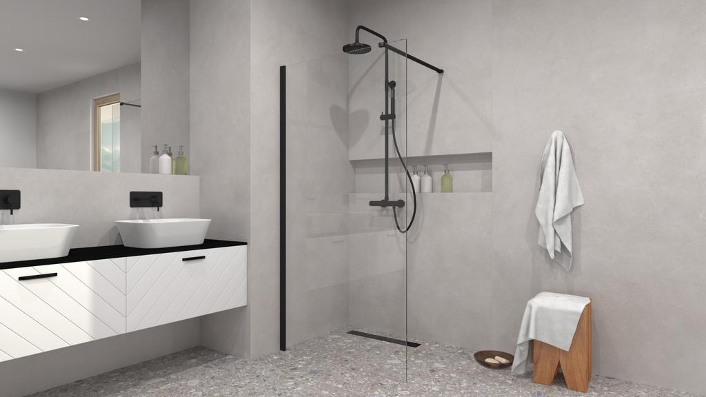 DECCO ILLUSION gold shower set with Besco thermostat