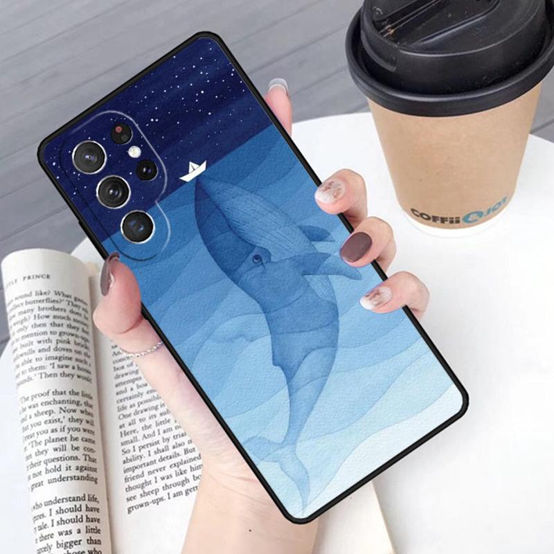 

Flying Whale Magical phone case Cover For Samsung Galaxy S24 S25 Ultra S21 S22 Ultra S10E Note 10 Plus Note 20 FE S23 For Note10 Pro(Plus)