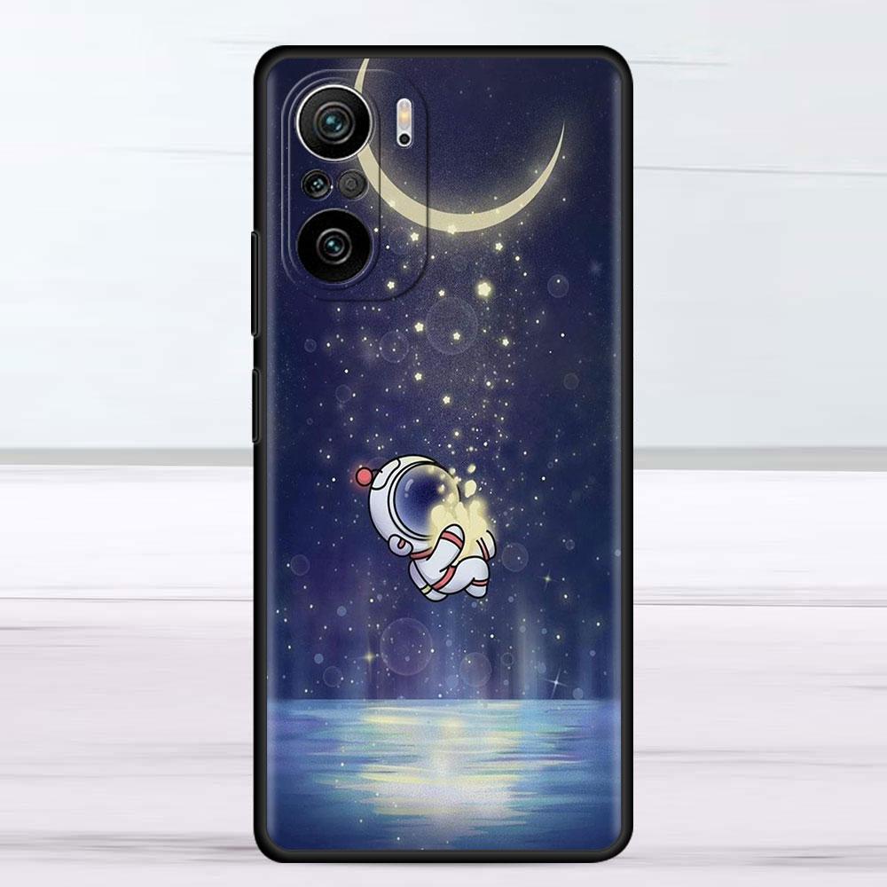 

Чехол для Xiaomi Redmi Note 11 9S 10 9 8 7 9A 9C 9i K40 8T 10C 9T K50 Силиконовый чехол Астронавт Милый Redmi K40 Pro